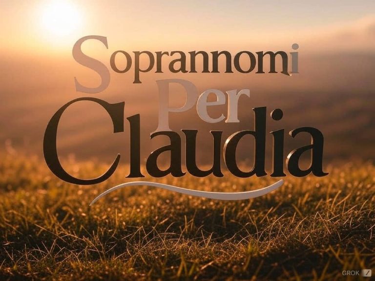 90 Soprannomi Per Claudia