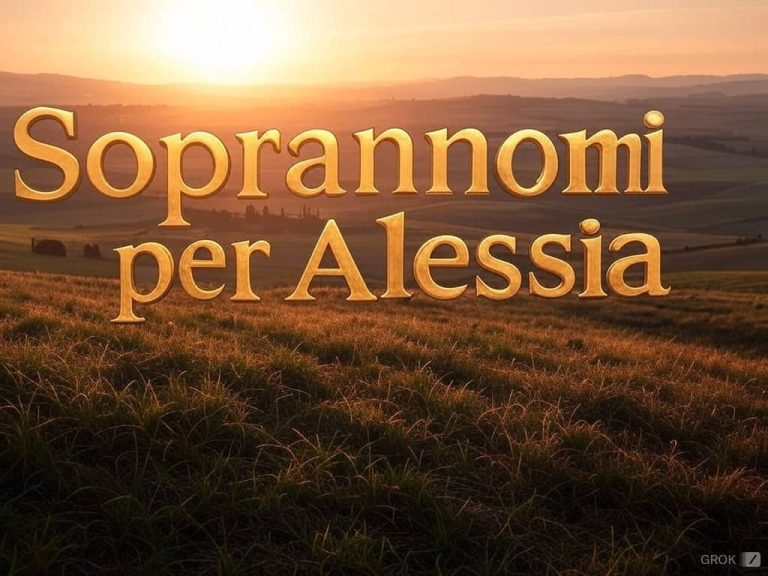 90 Soprannomi per Alessia