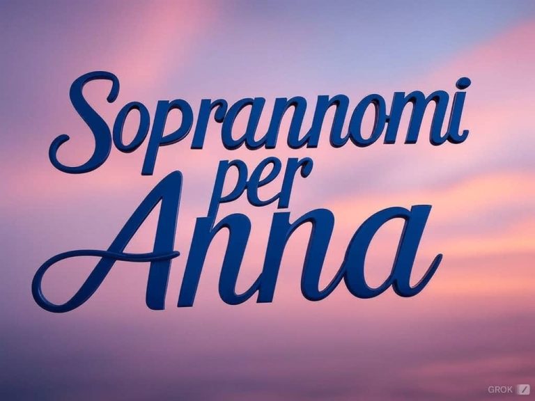 80 Soprannomi per Anna