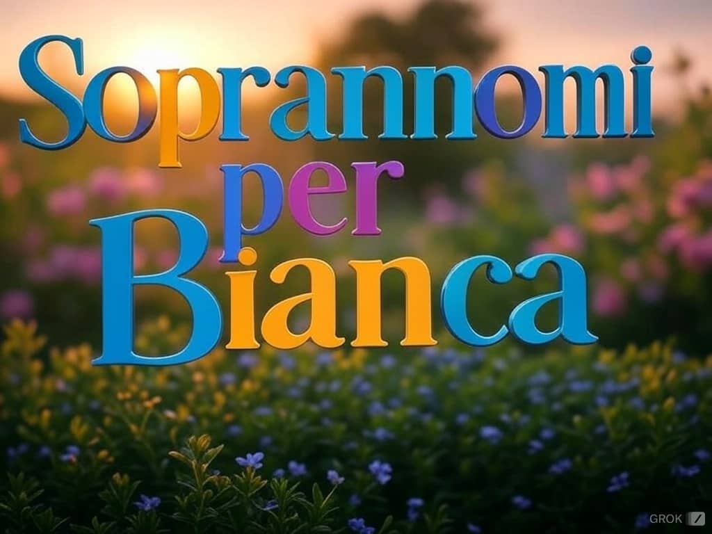 80 Soprannomi per Bianca 1