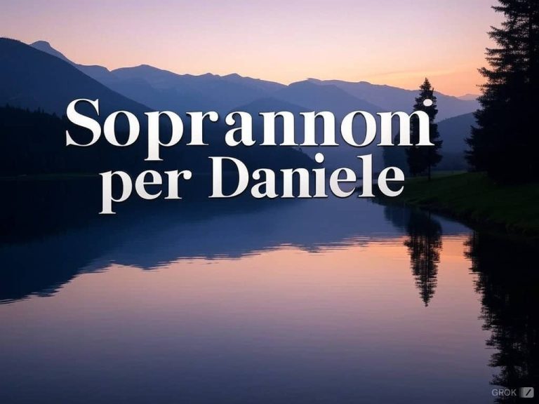 87 Soprannomi per Daniele