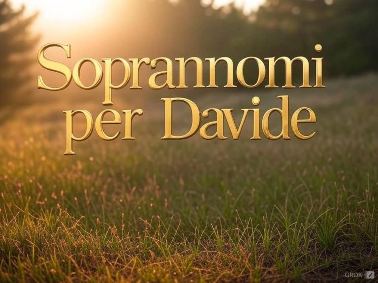 Soprannomi per Davide