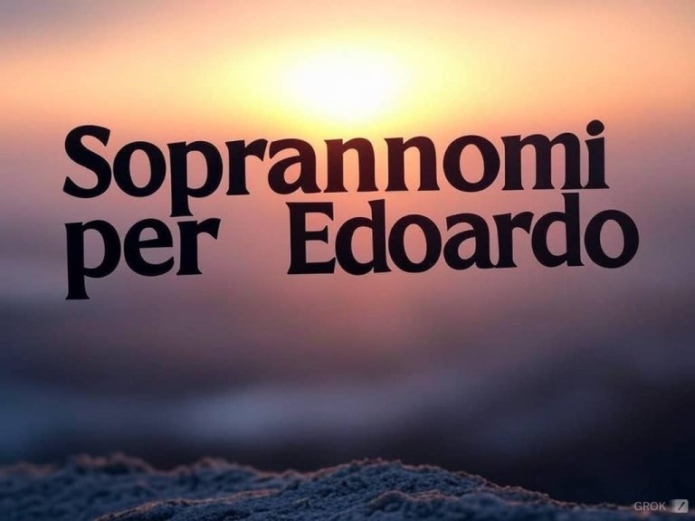 88 Soprannomi per Edoardo