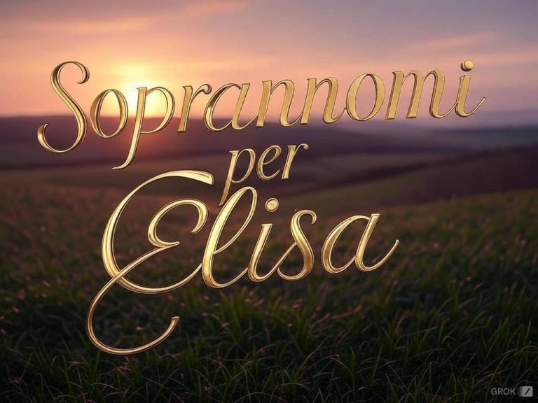 80 Soprannomi per Elisa