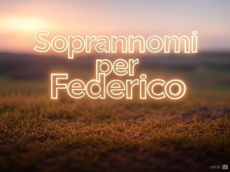 85 Soprannomi per Federico