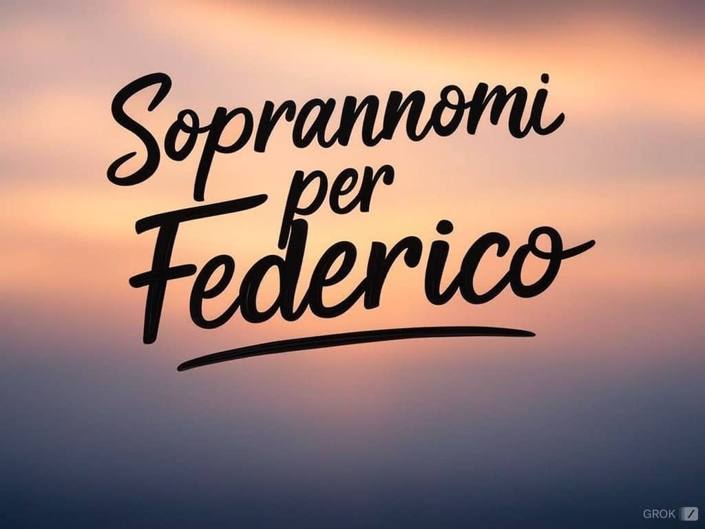 85 Soprannomi per Federico 3