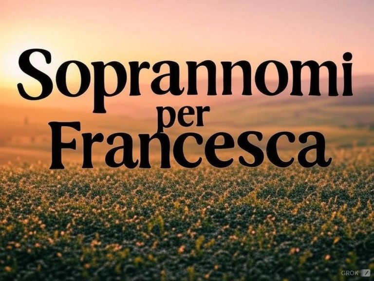 87 Soprannomi per Francesca