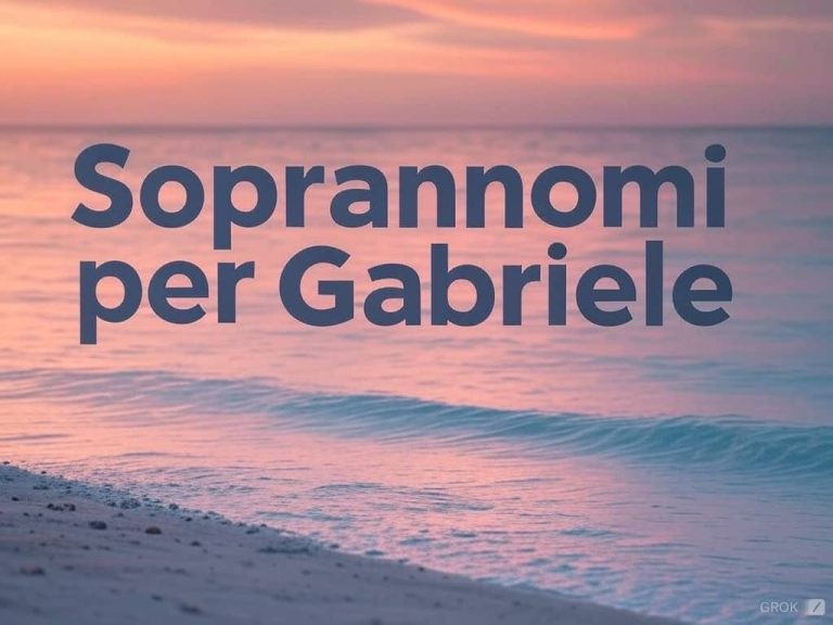 90 Soprannomi per Gabriele