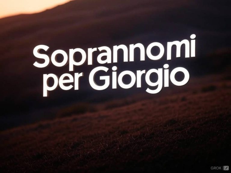 80 Soprannomi per Giorgio