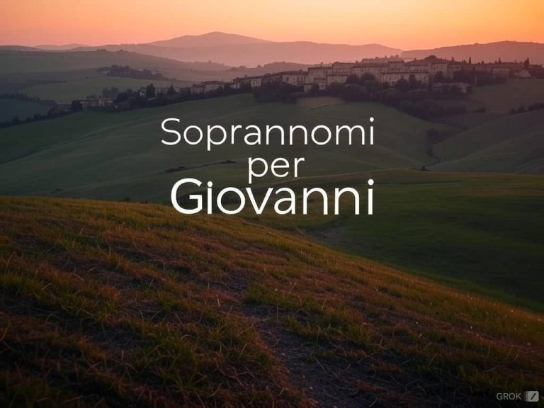 80 Soprannomi per Giovanni