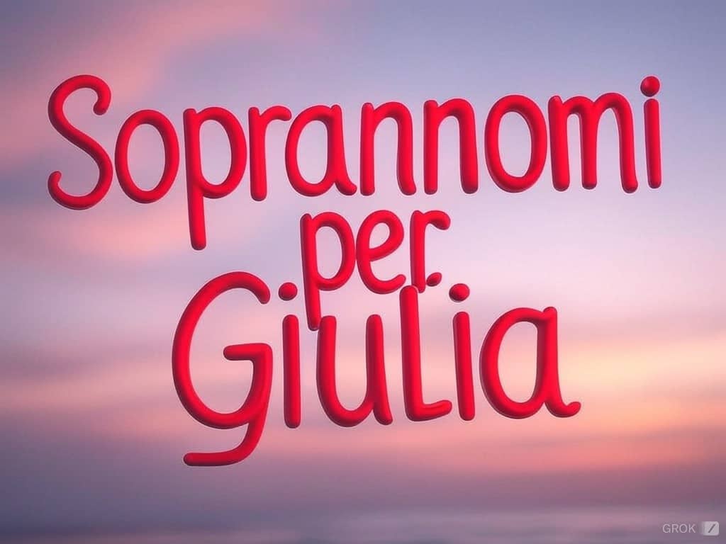 Soprannomi per Giulia