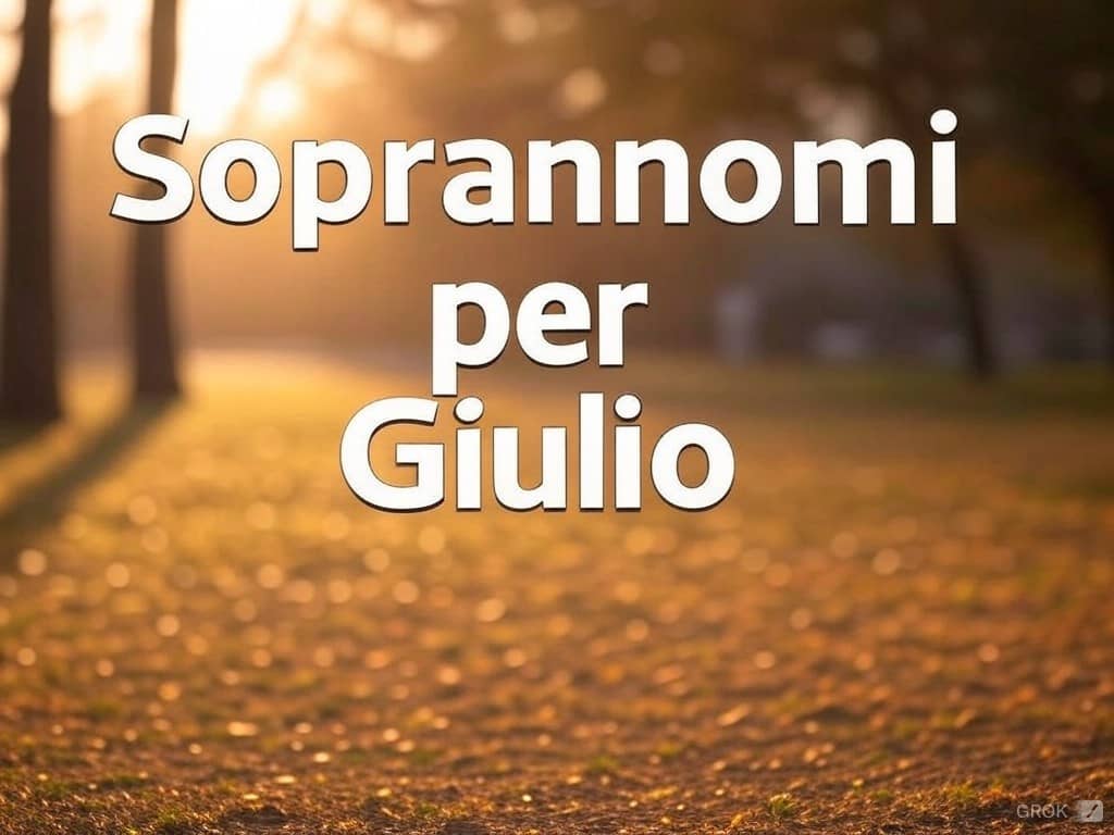 75 Soprannomi per Giulio 1