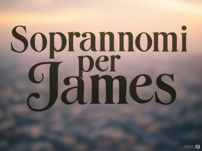 80 Soprannomi per James