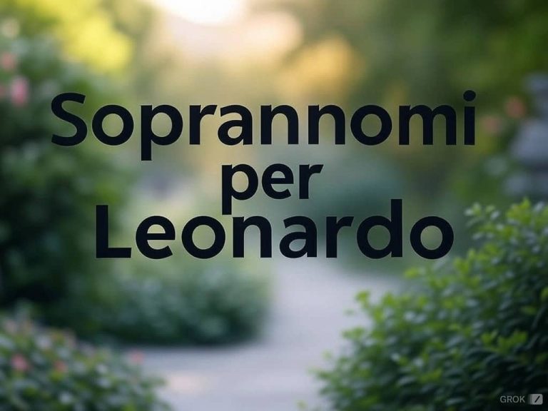 80 Soprannomi per Leonardo