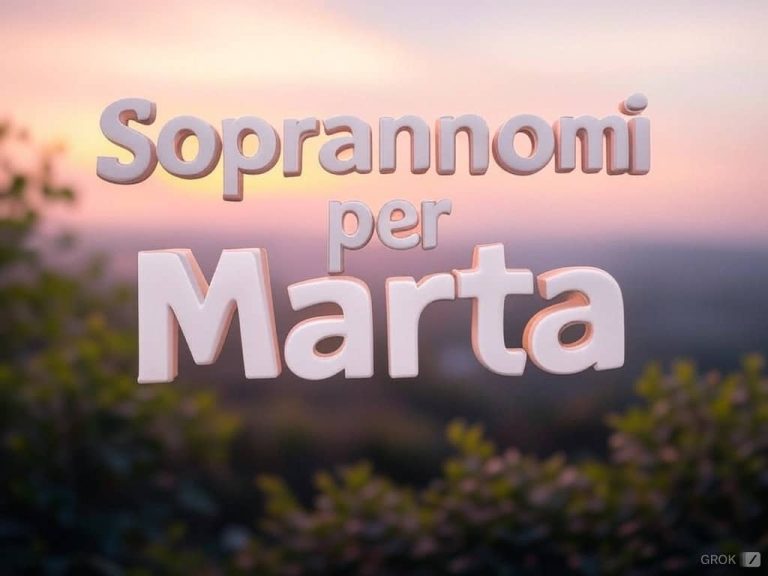 80 Soprannomi per Marta