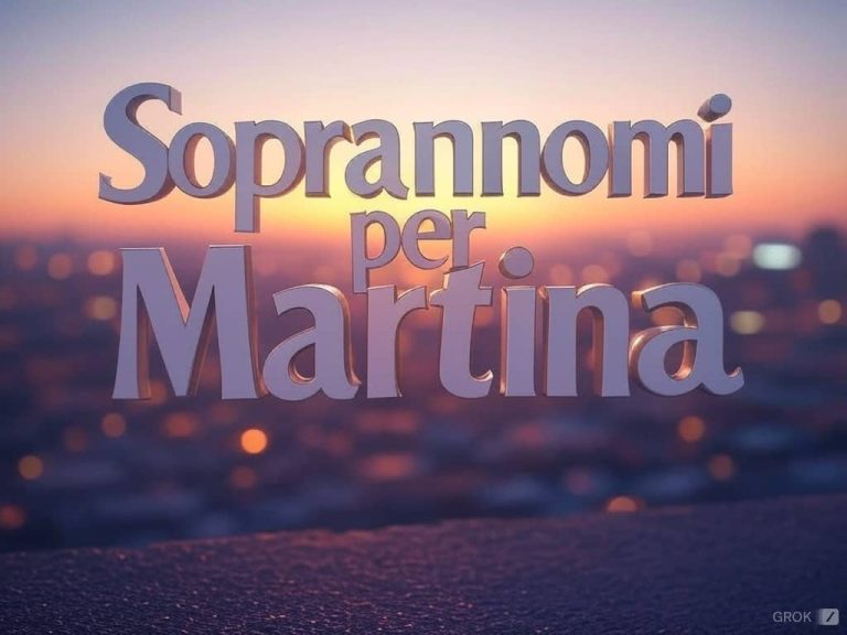 Soprannomi per Martina