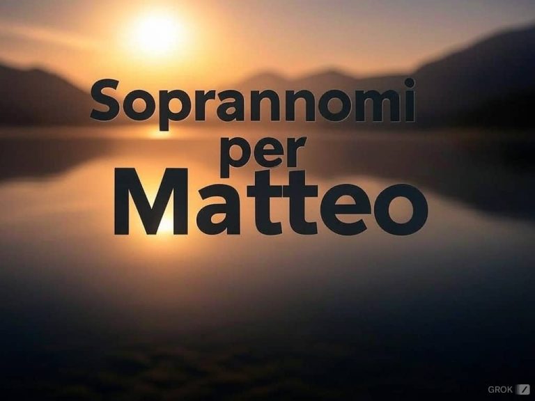 Soprannomi per Matteo