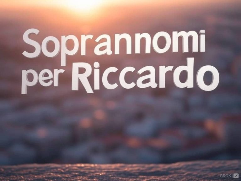 85 Soprannomi per Riccardo
