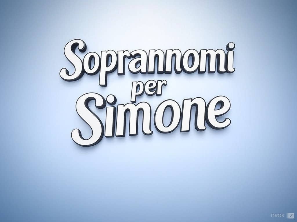 Soprannomi per Simone