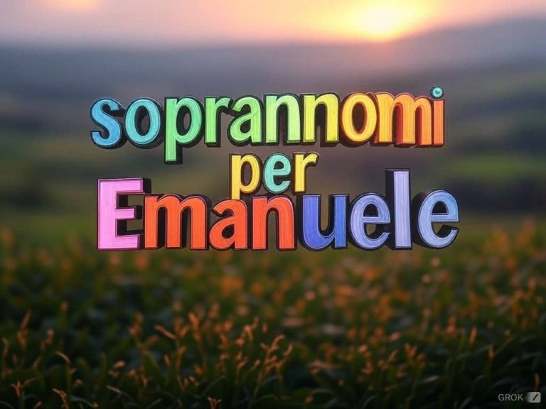 88 Soprannomi per Emanuele